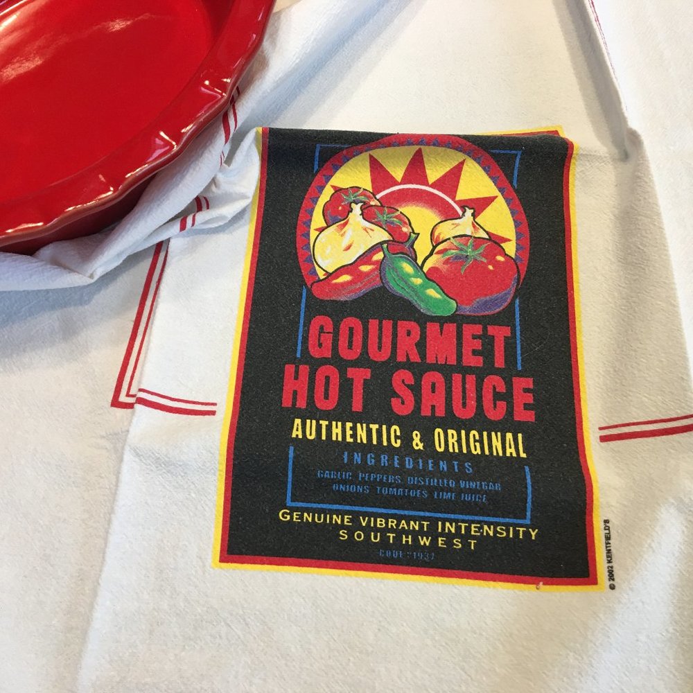 SALE! TWO Large Gourmet Hot Sauce Towels